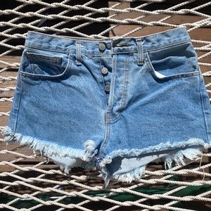 denim shorts
